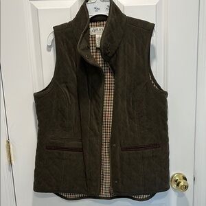 Orvis Dark Brown Quilted Vest